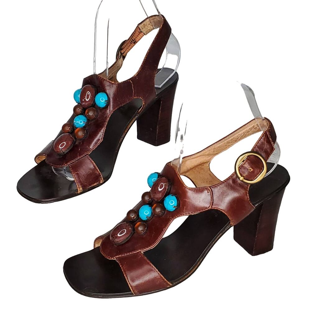 Ginger Goff Stones Heeled Sandal 7